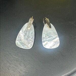 Kendra Scott earrings Marty gold white MOP